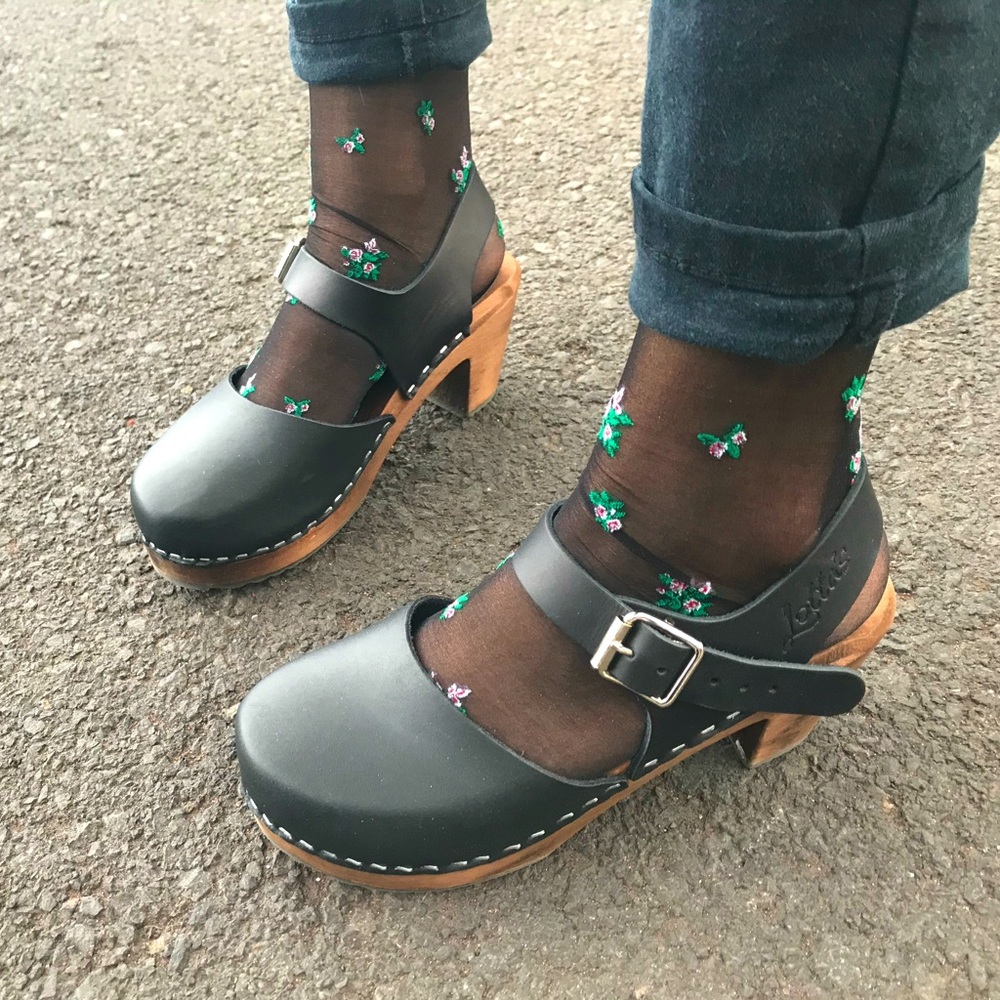 Lotta Stockholm Clog Highwood black size 35 or 5